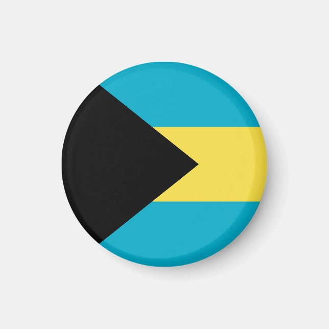 Bahamas flagga magnet (Framsidan)