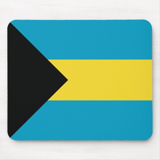 Bahamas flagga Mousepad Musmatta (Framsidan)