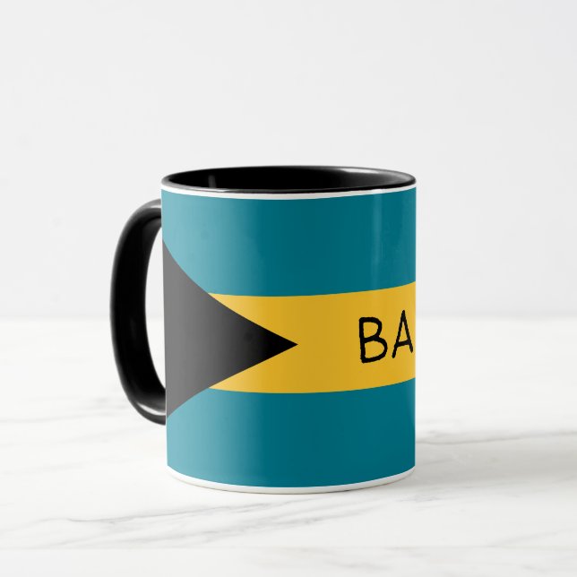Bahamas Flagga Mugg (Framsida vänster)