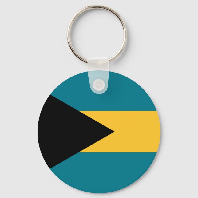 Bahamas-Flagga Nyckelring (Framsida)