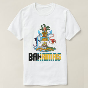 Bahamas-Flagga och Jacka av Arm Patriotic T Shirt