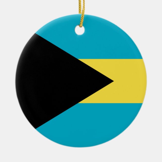 Bahamas Flagga Ornament (Framsidan)