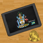 Bahamas flagga plånböcker, emblem, Bahamas mode<br><div class="desc">Walléer: Bahamas Jackande av Arm och patriotiska Bahamas mode - kärlek mitt land,  resor,  helgdag,  gåvor,  landpatrioter/sportfantaster</div>