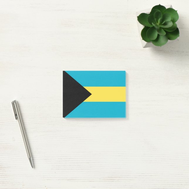 Bahamas flagga post-it block (Kontor)