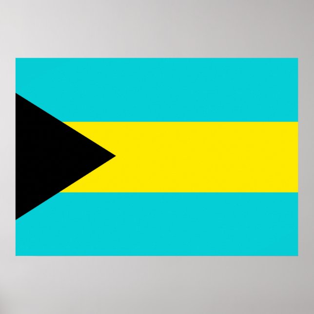 Bahamas Flagga Poster (Framsidan)