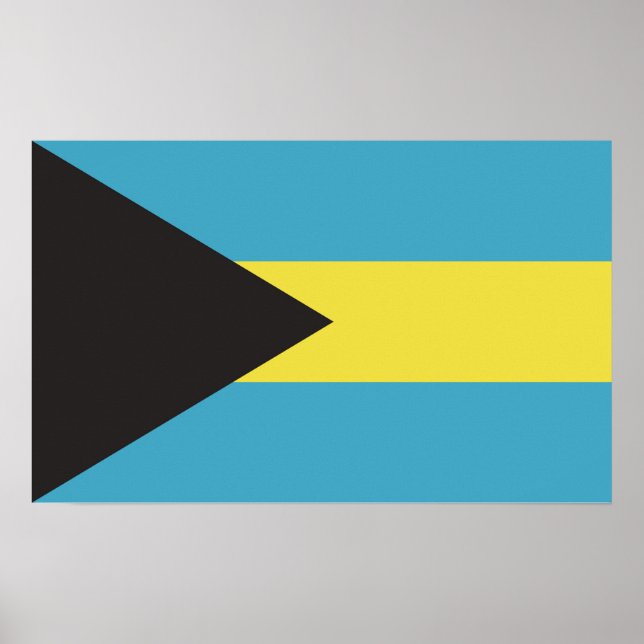 Bahamas Flagga Poster (Framsidan)