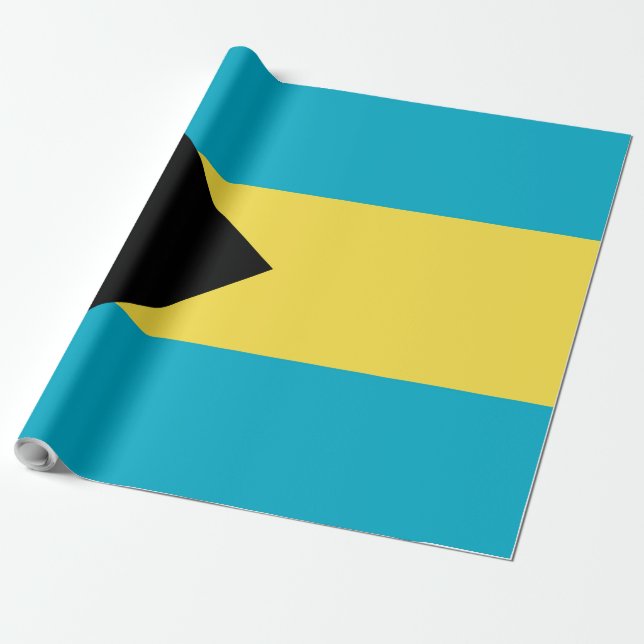 Bahamas flagga presentpapper (Utrullad)