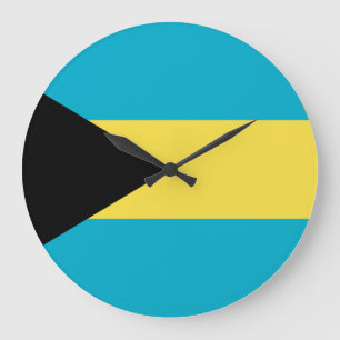 Bahamas Flagga Stor Klocka