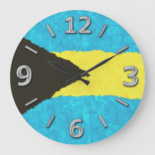 BAHAMAS FLAGGA STOR KLOCKA
