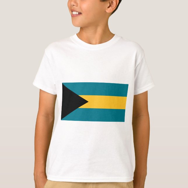 Bahamas-flagga T Shirt (Framsida)