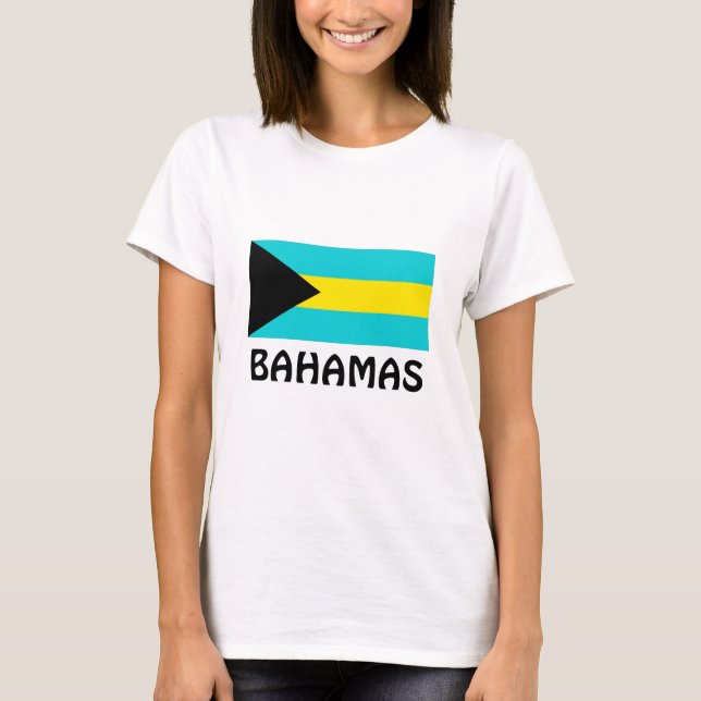 Bahamas Flagga T-shirt (Framsida)