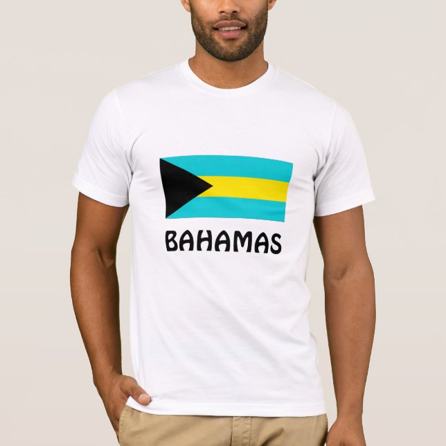 Bahamas Flagga T-shirt (Framsida)