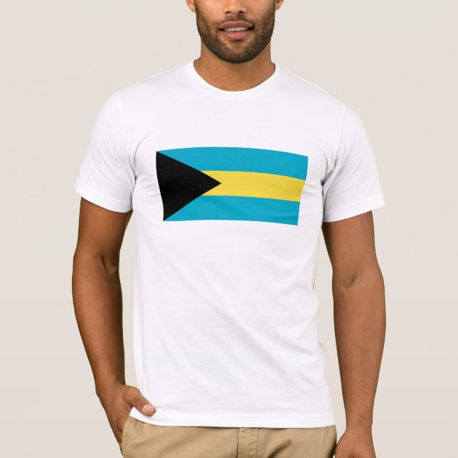 Bahamas-flagga T-shirt (Framsida)