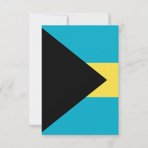 Bahamas flagga tack kort