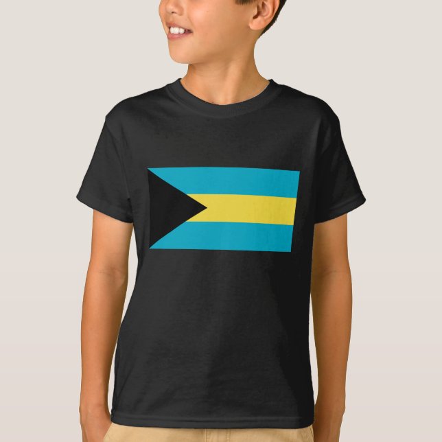 Bahamas flagga tee shirt (Framsida)