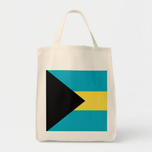 Bahamas flagga tygkasse