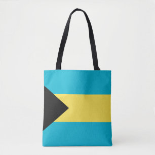 Bahamas flagga tygkasse