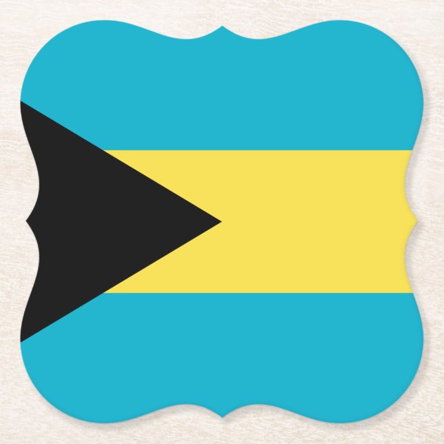 Bahamas-Flagga Underlägg Papper (Framsida)