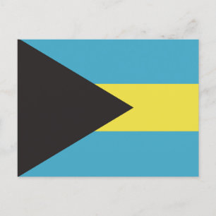 Bahamas flagga vykort