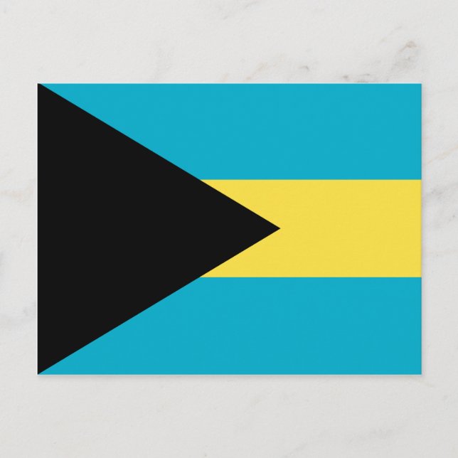 Bahamas Flagga vykort (Framsida)
