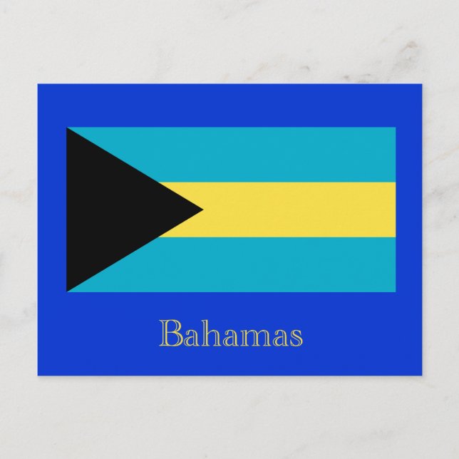 Bahamas-flagga Vykort (Framsida)
