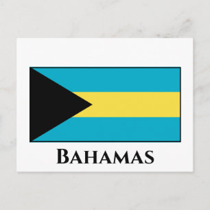 Bahamas-Flagga Vykort