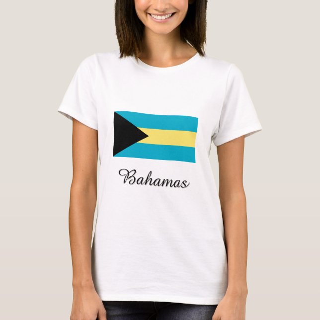 Bahamas flaggadesign tee shirt (Framsida)