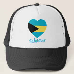 Bahamas flaggahjärta keps