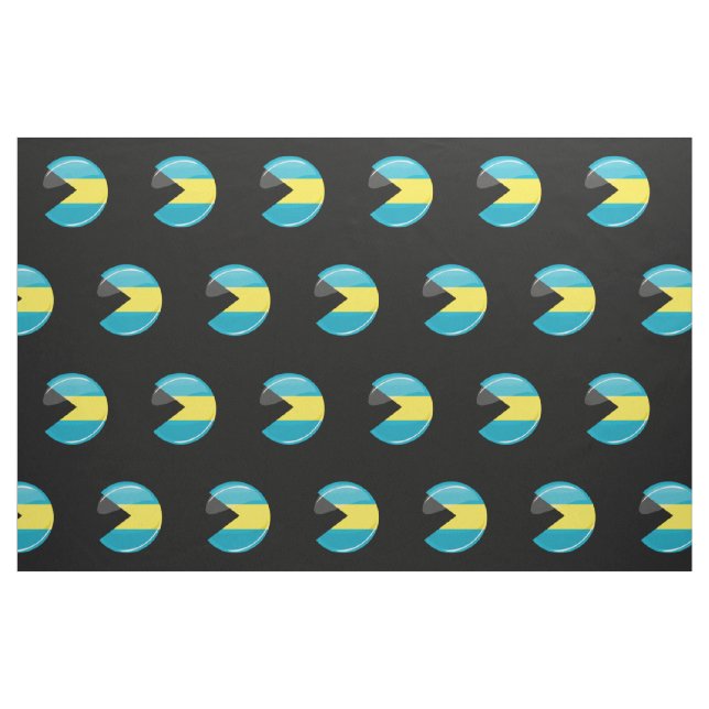 Bahamas flaggarunda och glansigt tyg (Fat Quarter)