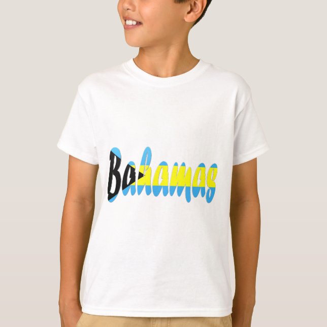 Bahamas flaggaT-tröja Tee Shirt (Framsida)