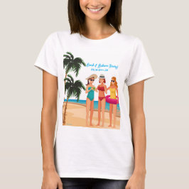 Bahamas Flickor Resa Systerparty Semester T Shirt