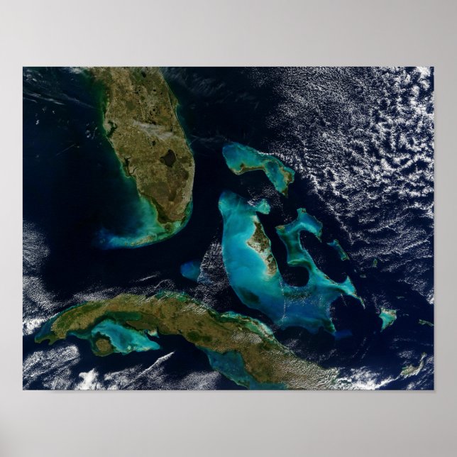 Bahamas, Florida och Kuba Poster (Framsidan)