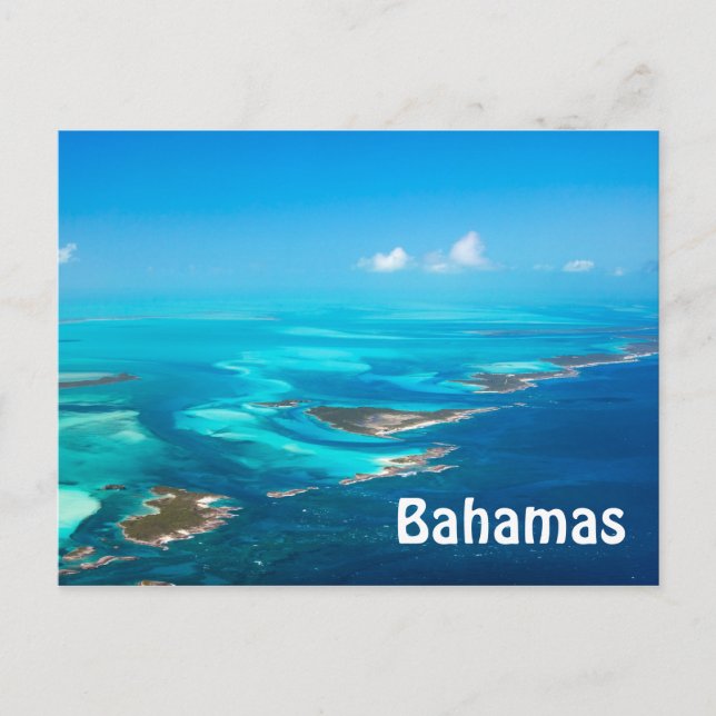 Bahamas från luften vykort (Framsida)