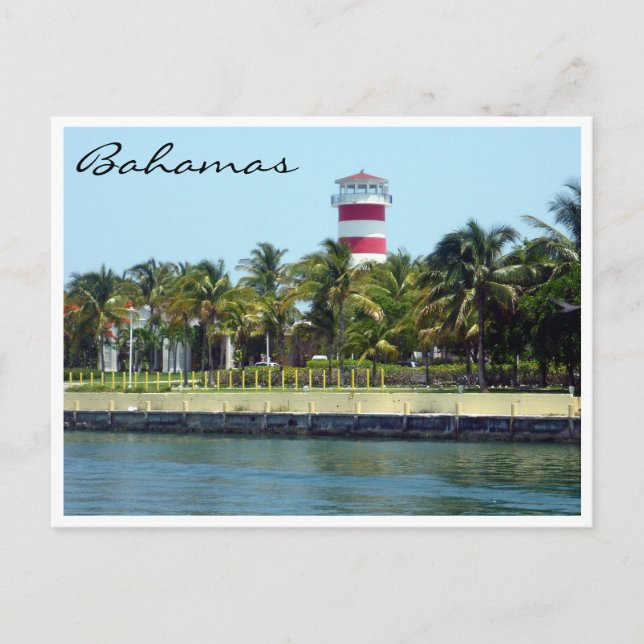bahamas fyr gräns vykort (Framsida)