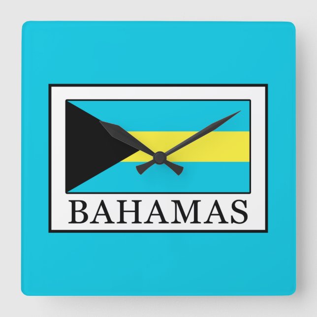Bahamas Fyrkantig Klocka (Framsida)