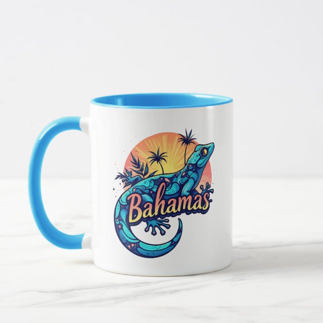 Bahamas Gecko Karibien Mugg (Vänster)