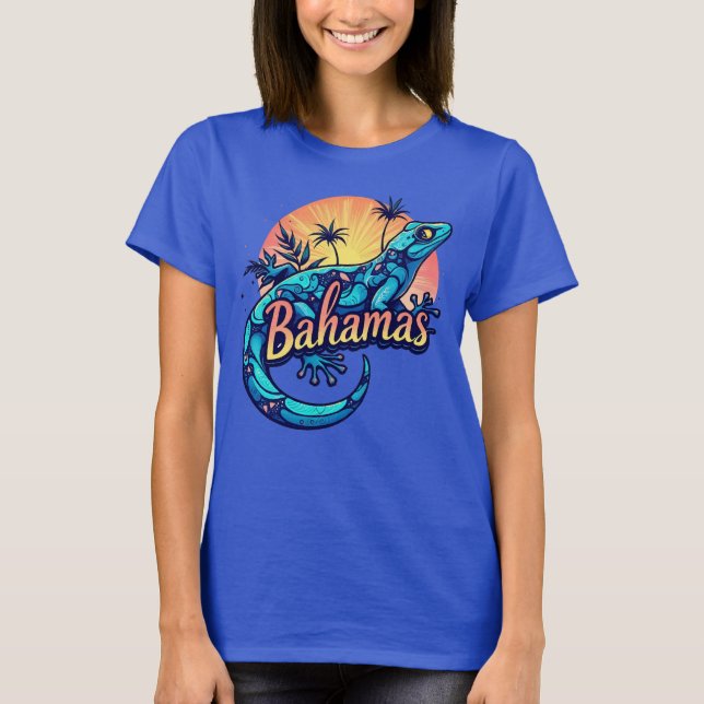 Bahamas Gecko Västindien T Shirt (Framsida)