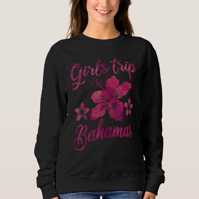 Bahamas Girls Trip Hibiscus Weekend Summer Vacatio T Shirt (Framsida)