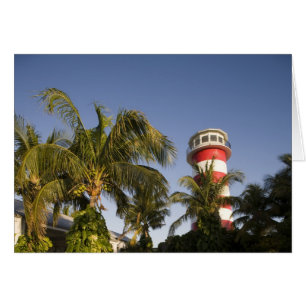 Bahamas, Grand Bahama Island, Freeport, Solnedgång Hälsningskort