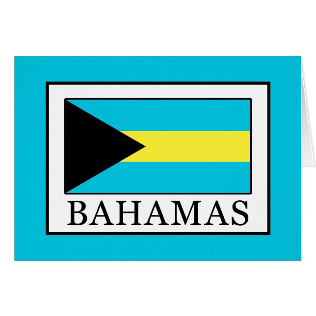 Bahamas Hälsningskort (Framsidan Horizontal)