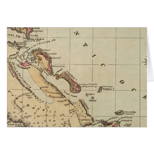 Bahamas Hälsningskort (Framsidan Horizontal)