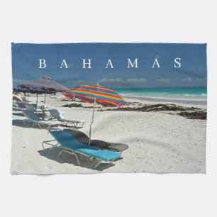 Bahamas Harbour Island Beach visuellt tehanddum Kökshandduk