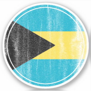 Bahamas Independence Sticker Bahamian Flagga Klistermärken