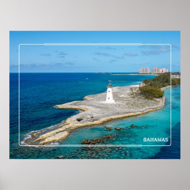Bahamas Island fyr Poster (Framsidan)