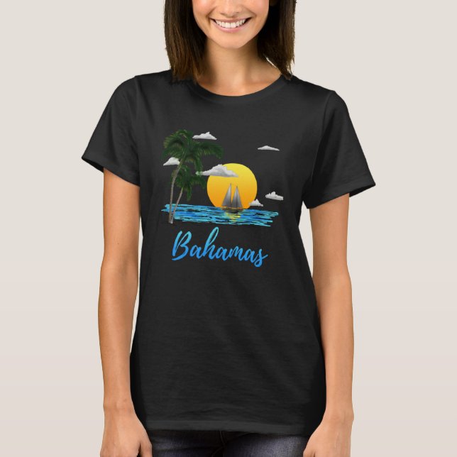 Bahamas Islands Vacation T Shirt (Framsida)