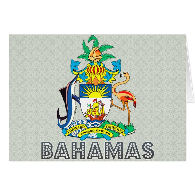 Bahamas Jackande av Arm Hälsningskort (Framsidan Horizontal)
