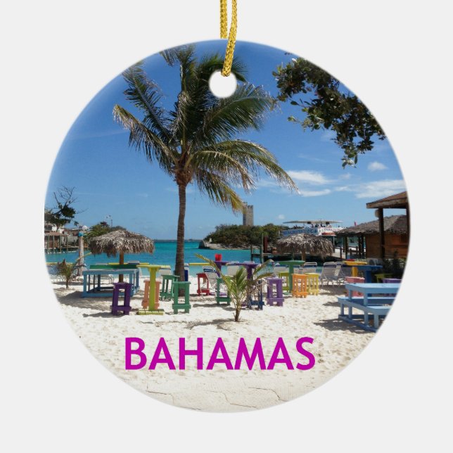 Bahamas Julgransprydnad Keramik (Framsidan)