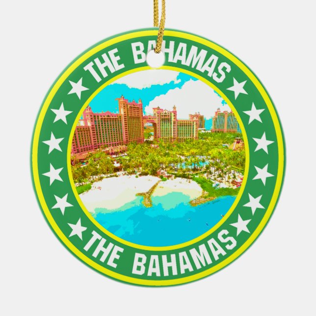 Bahamas Julgransprydnad Keramik (Framsidan)