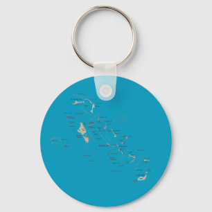 Bahamas karta Keychain Nyckelring