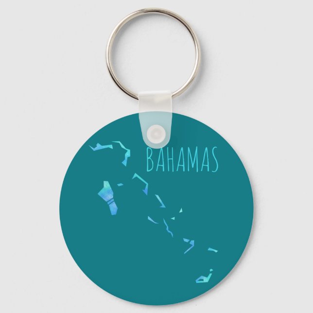 Bahamas Karta Nyckelring (Framsida)